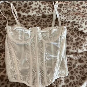 SHEIN White Lace Camisole Top